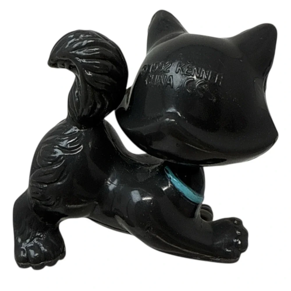Vintage Littlest Pet Shop Frisky‎ Kitten Cat 1992 Minifigure Figure Bobblehead